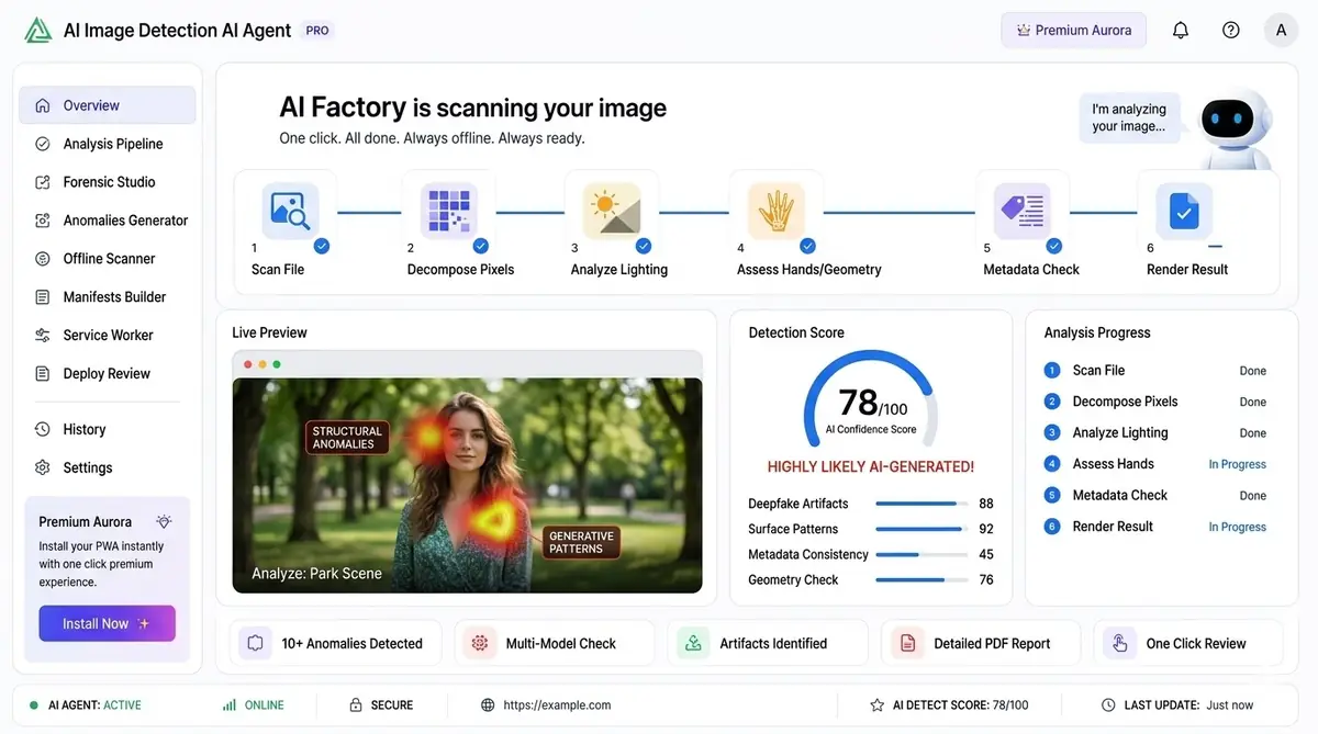 AI industrial automation agent — example of the AI tool dashboard software